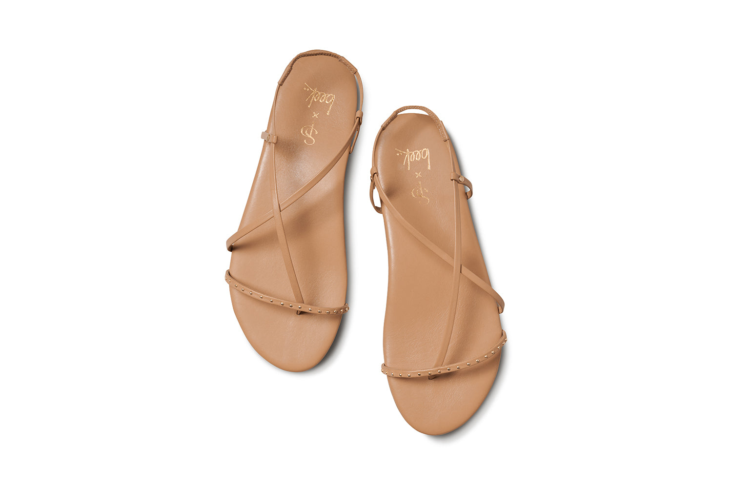 Bitsybird leather sandal in beach - product top shot