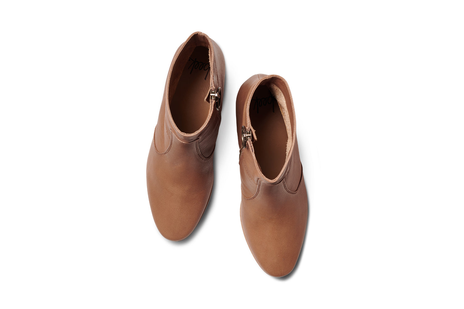 Catbird leather boots in tan - product top shot