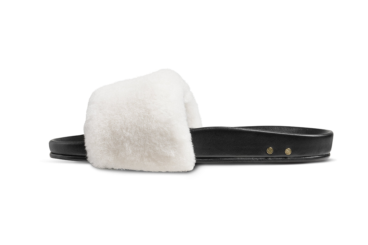 Gallito Más Shearling in natural/black - product side shot