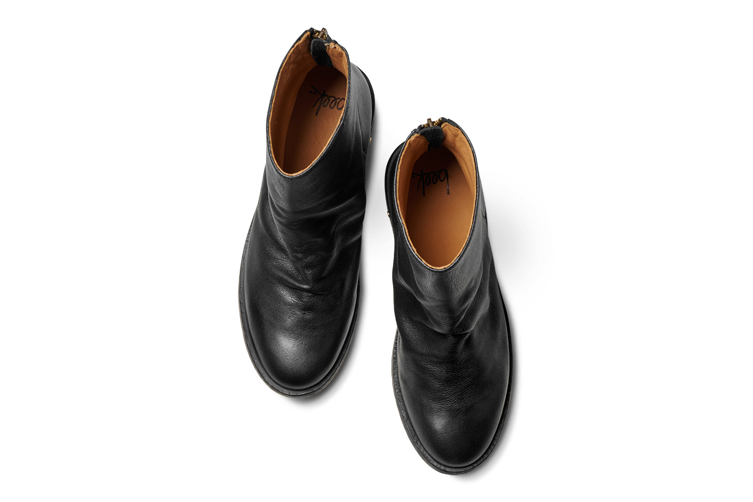 Hawk leather ankle boot in black - product top shot