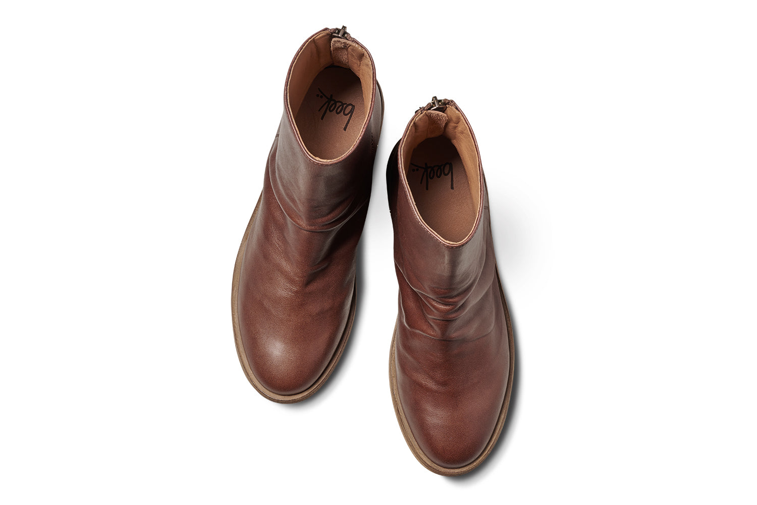 Hawk leather ankle boot in mahogany - product top shot