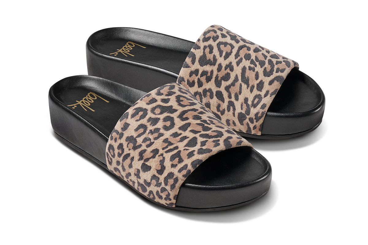 Pelican Leather Platform Sandal - Leopard | beek display picture 1