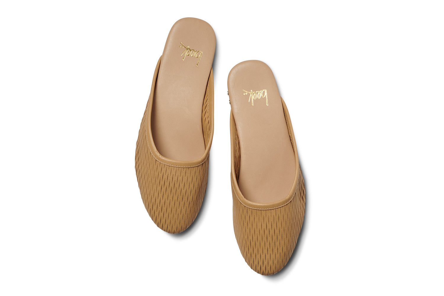 Phoebe Perforated leather ballet mule - product top shot