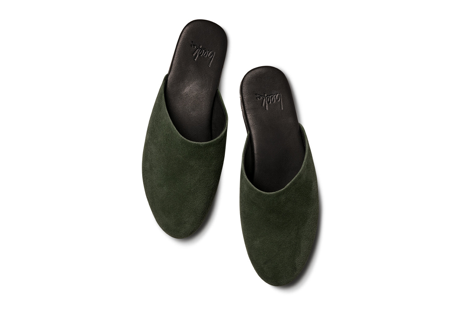 Siskin suede mule in ivy - product top shot
