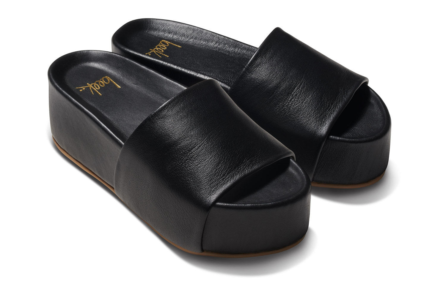 Leather flatform discount
