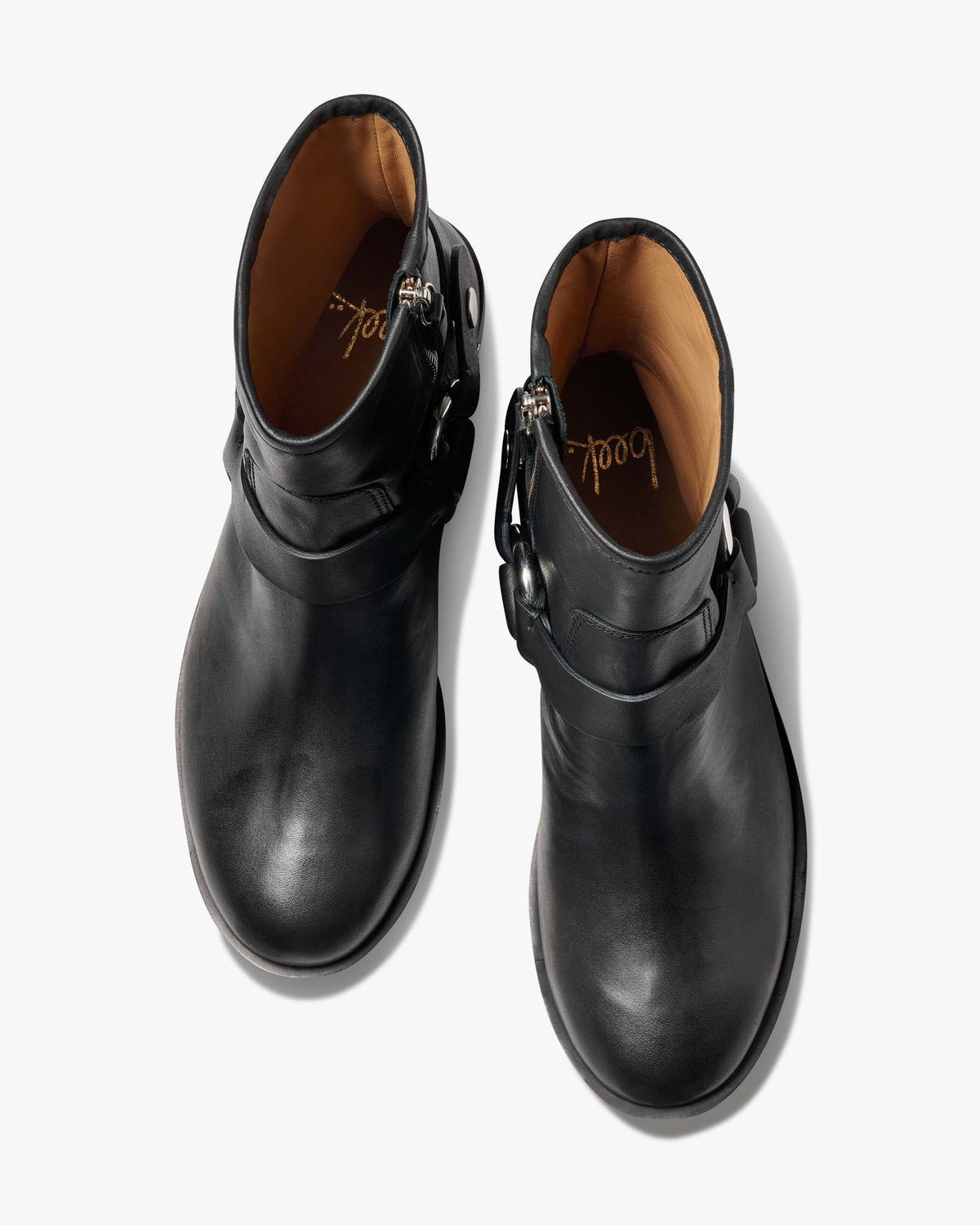 Grackle leather boots with removable harness - product top shot