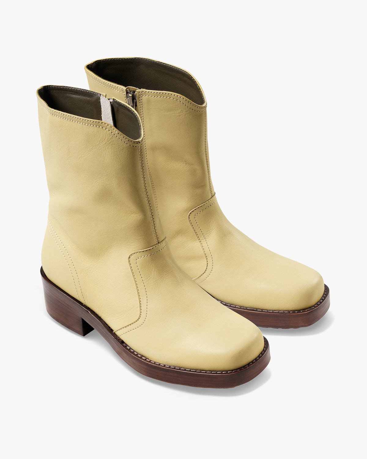 RIDER BOOT - Eggshell