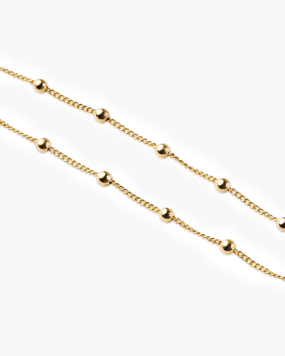 Beach anklet in gold product detail shot
