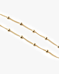 Beach anklet in gold product detail shot