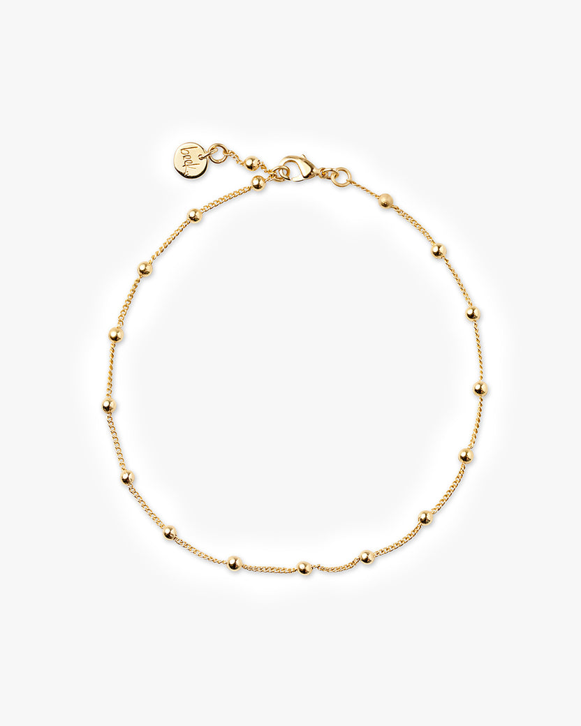 Beach anklet in gold product shot