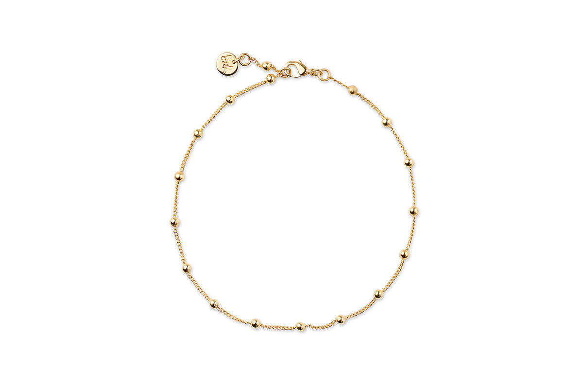 Bead Anklet - Gold