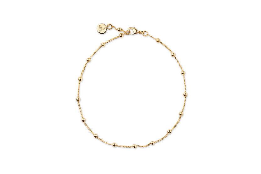 Bead Anklet - Gold