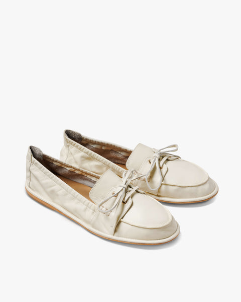 Boatbird Leather Loafer - Vanilla | beek