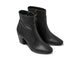 Catbird leather boots in black - product angle shot