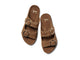 Cedar suede slide sandal in chestnut - product top shot