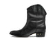 Condor leather boots in black - product side shot