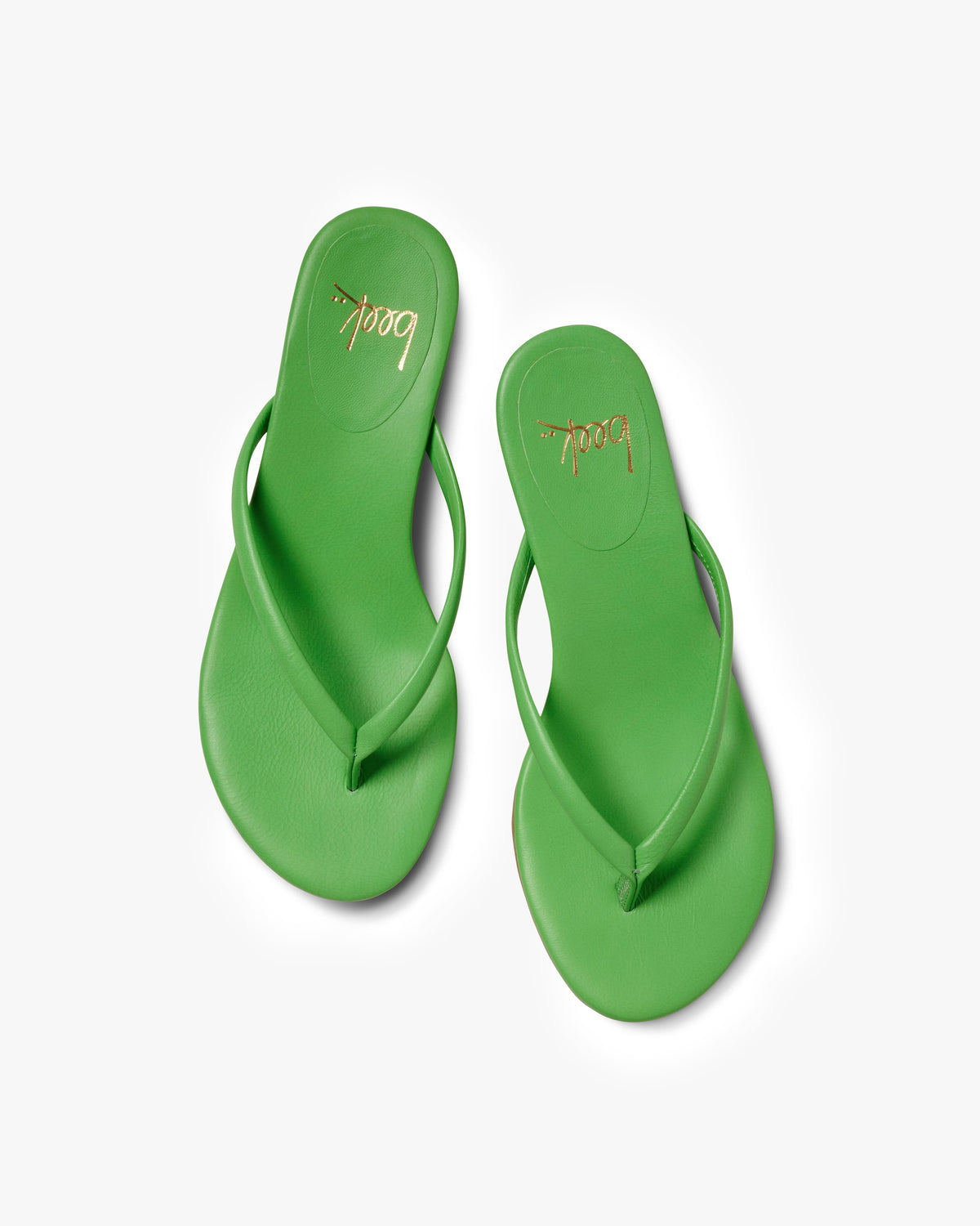 Corella leather kitten heel sandal in palm - product top shot