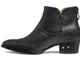 Cowbird leather boot in black - product side shot