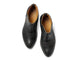 Cowbird leather boot in black - product top shot