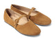 Crane suede mary jane shoe in caramel - product angle shot
