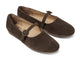 Crane suede mary jane shoe in coffee - product angle shot