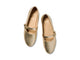 Crane leather mary jane shoes in gold - product top shot