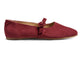 Crane suede mary jane shoes in port - product side shot