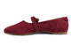 Crane suede mary jane shoes in port - product side shot