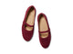 Crane suede mary jane shoes in port - product top shot