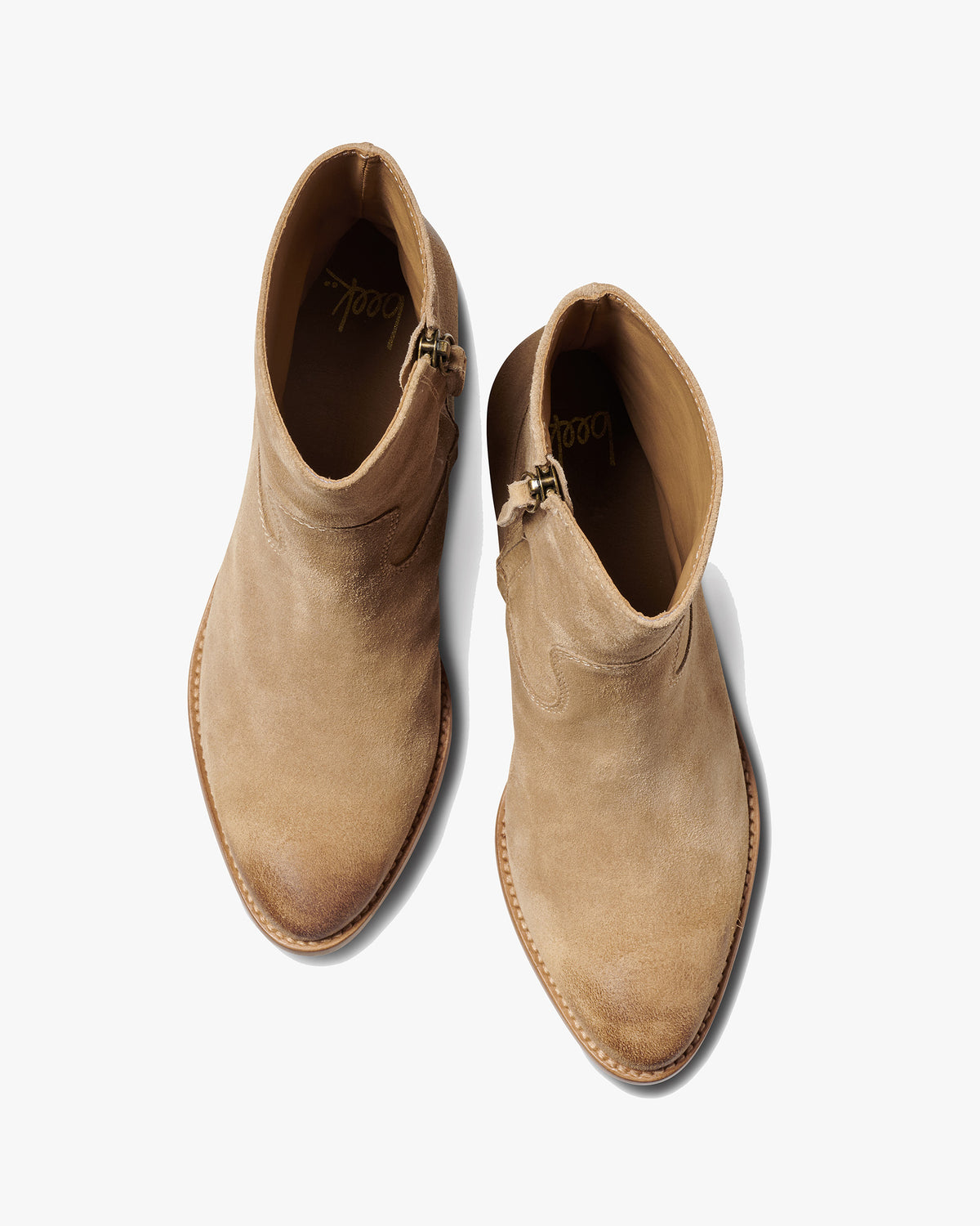 Cuervo suede boot in oat - product top shot