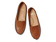 Duck leather loafers in cognac - product top shot