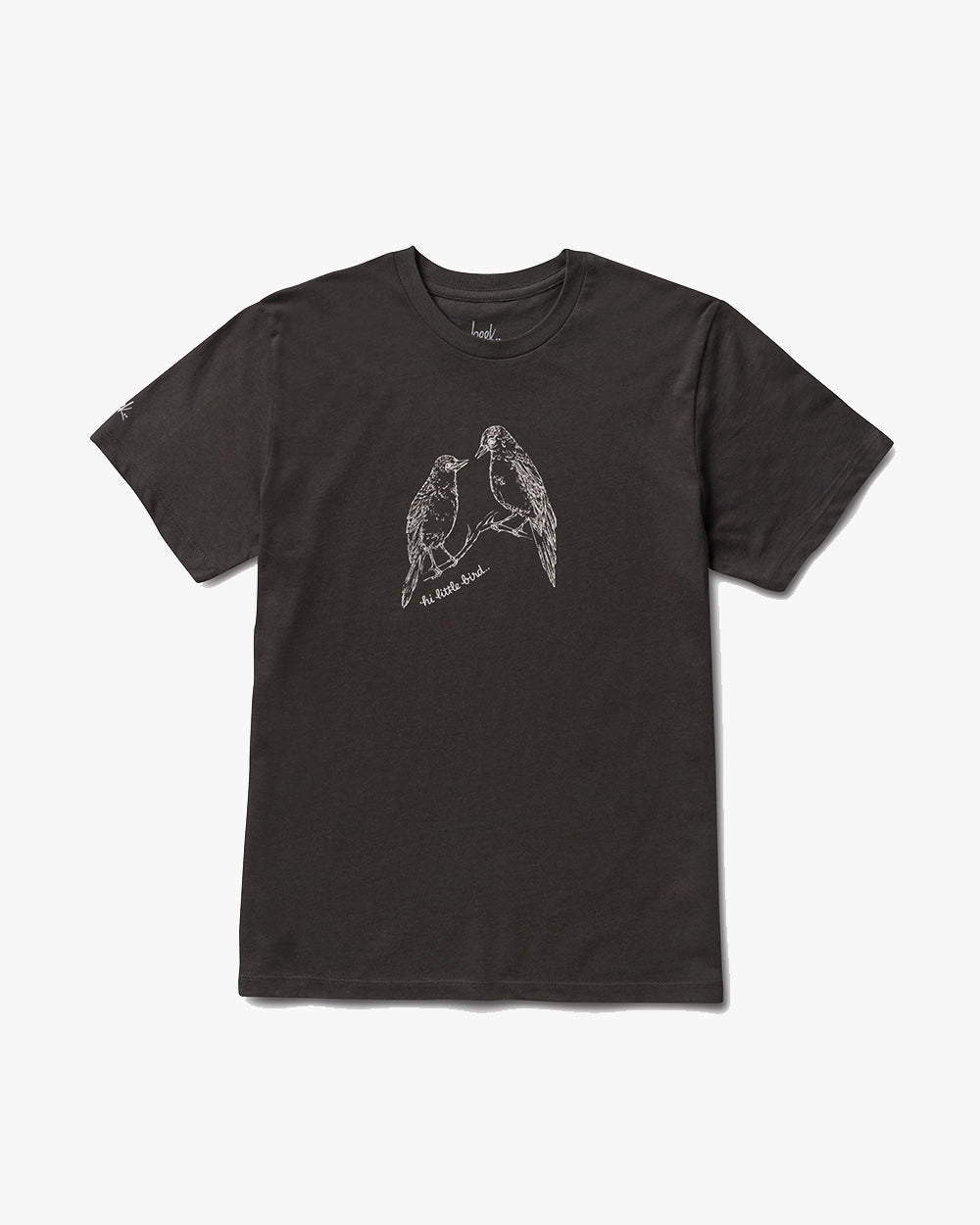 Feather tee shirt in vintage black - product front
