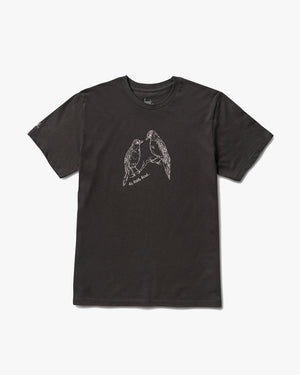 Feather tee shirt in vintage black - product front