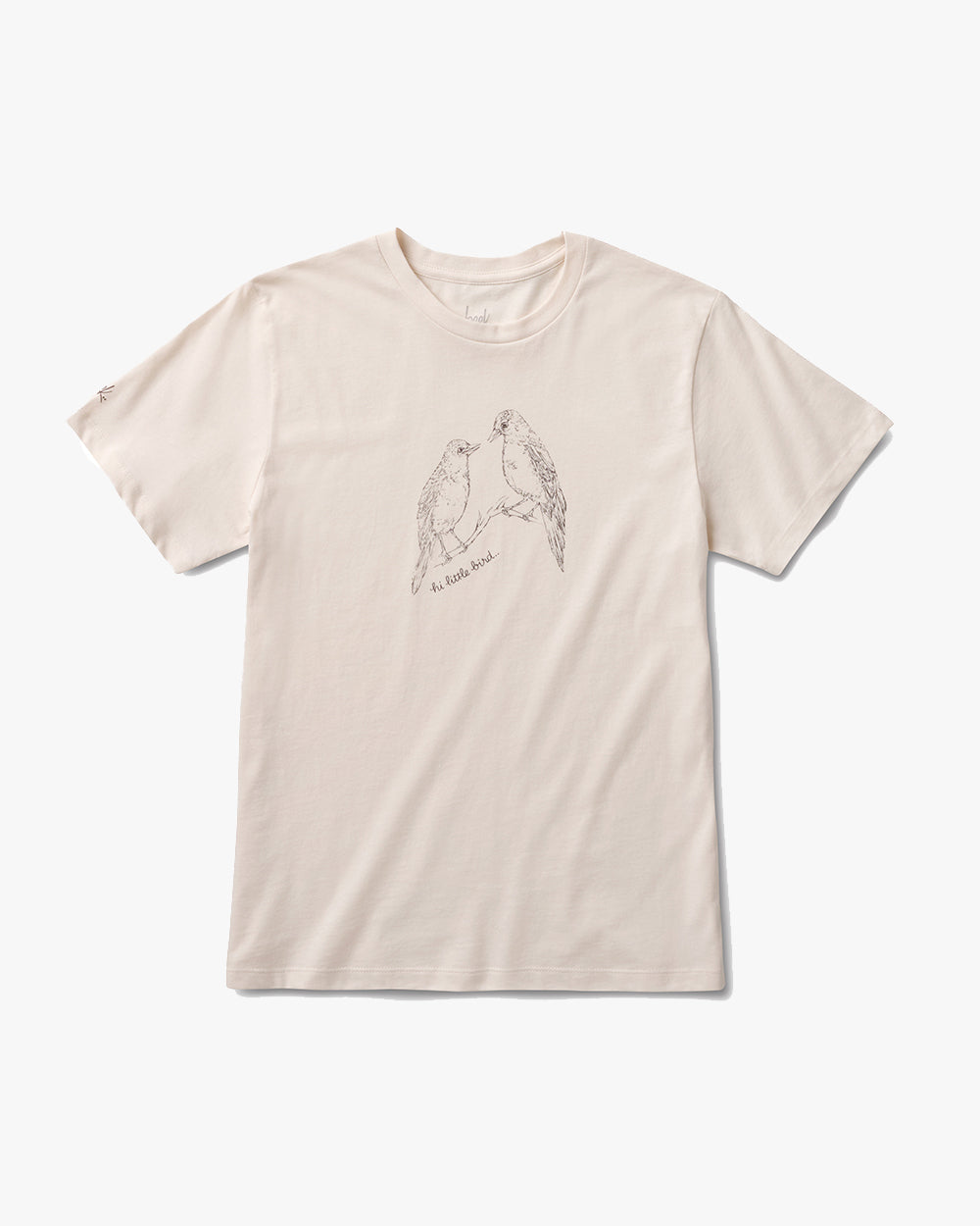 Feather tee shirt in vintage white - product front