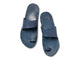 Finch leather toe-ring sandal in navy - product top shot