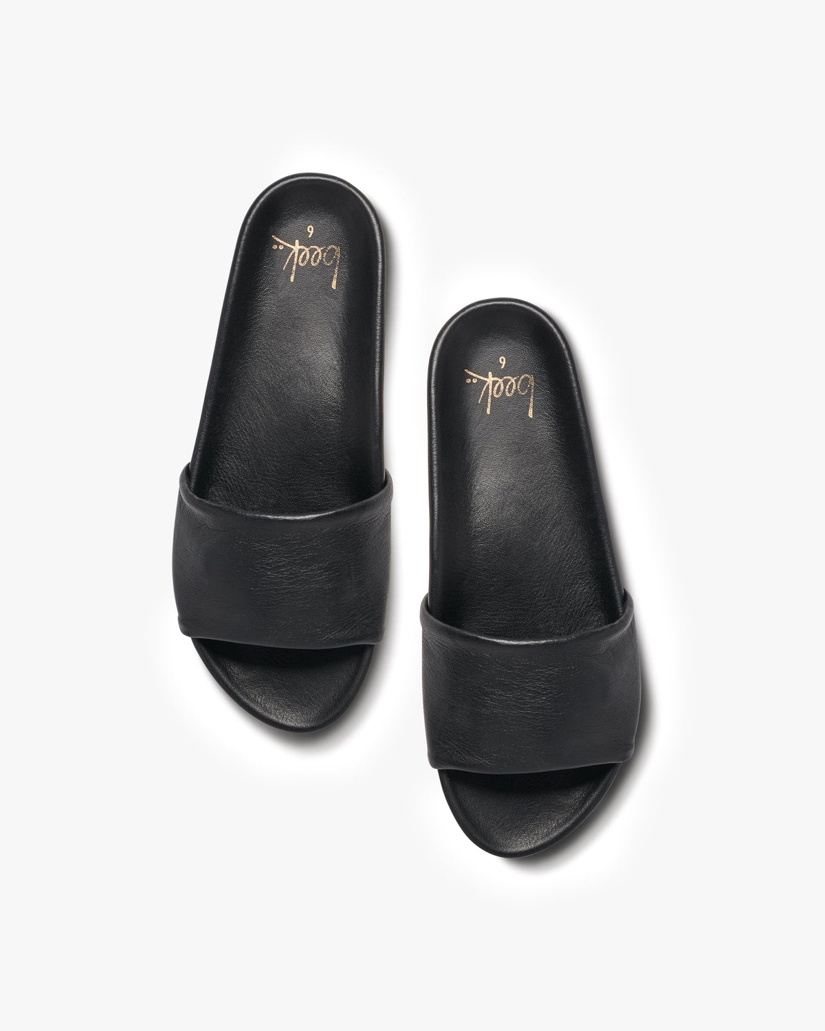 Gallito slide sandal - black - top shot