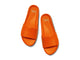 Gallito leather slide sandal in flame - product top shot