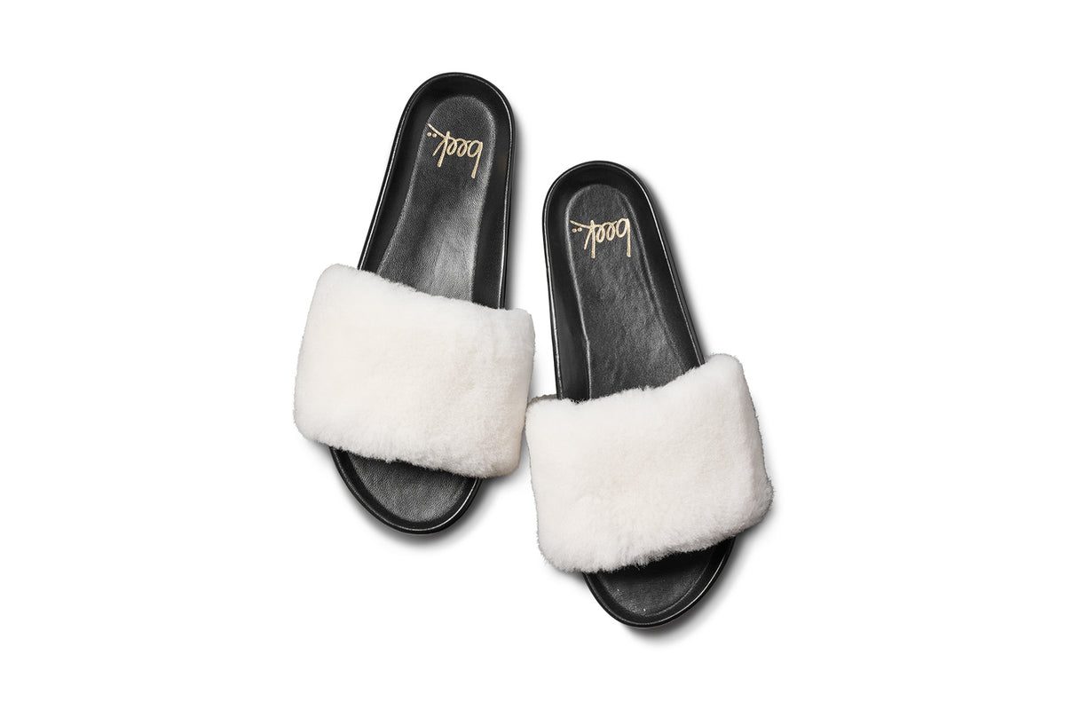 Gallito Más Shearling in natural/black - product top shot