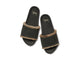 Gallito Shearling suede slide sandals in ivy - product top shot