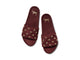 Gallito Stud suede sandals in port - product top shot