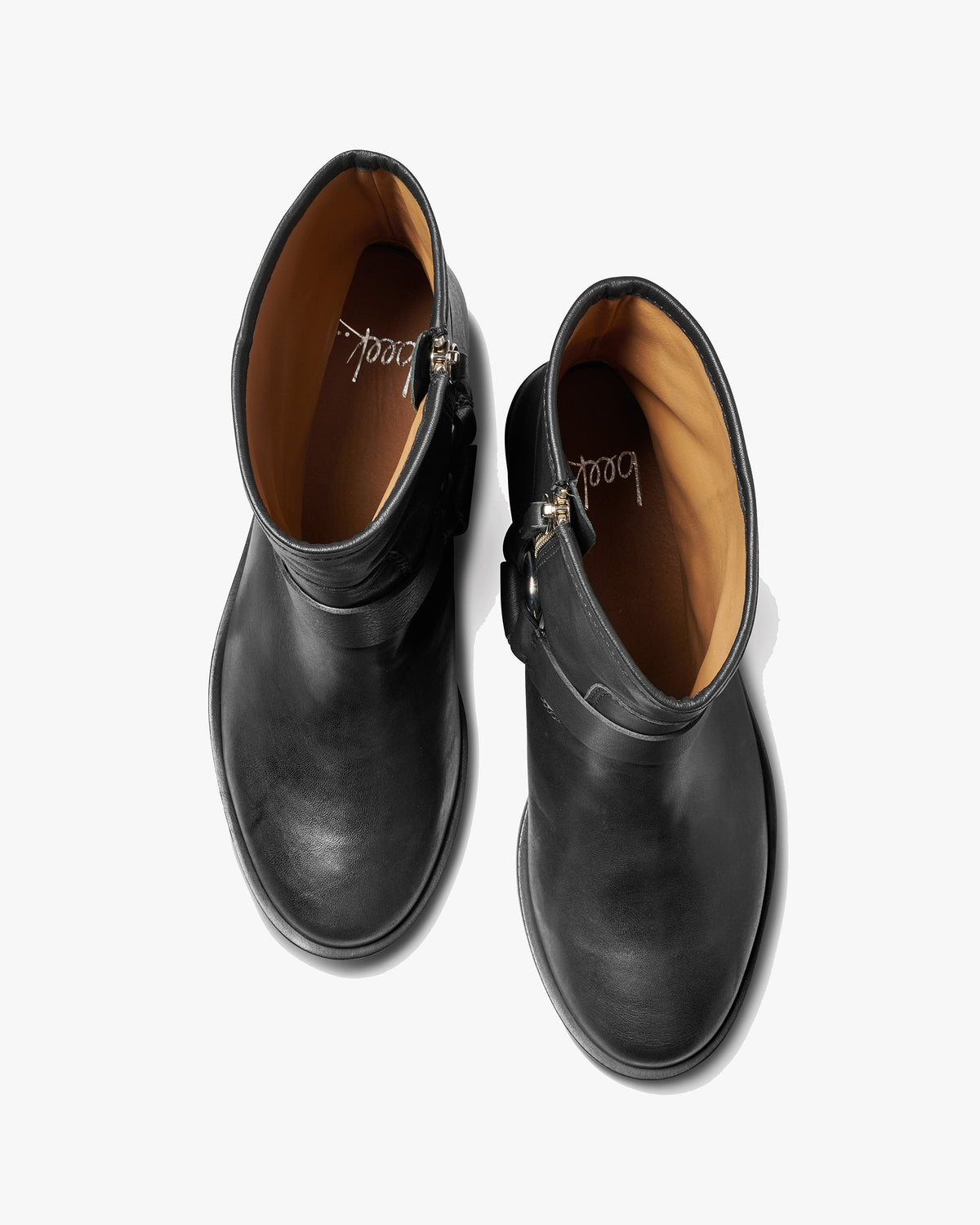 Grackle leather boots with removable harness - product top shot