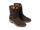 Grouse slouchy suede boot in coffee - product angle shot