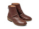 Hawk leather ankle boot in mahogany - product angle shot