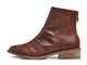 Hawk leather ankle boot in mahogany - product side shot