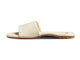 Honeybird leather slide sandals in eggshell - side shot