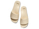 Honeybird leather slide sandals in eggshell - top shot