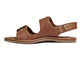 Huet leather buckle sandals in cognac - product inside side shot