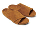 Kea Women's suede slide sandal in caramel 