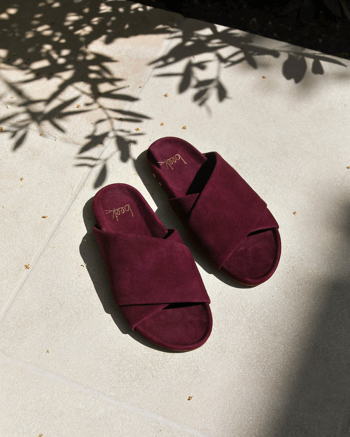Kea suede sandals in prune