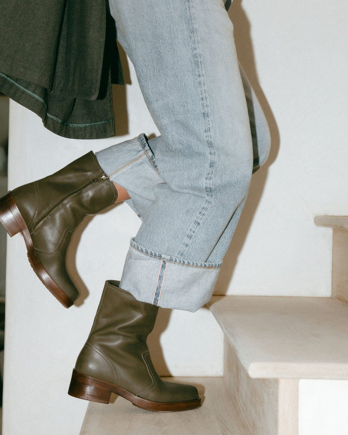 RIDER BOOT - Olive